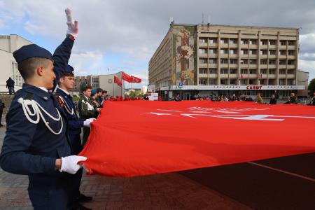 Город Орел встретил участников марша-эстафеты "Наша Великая Родина"