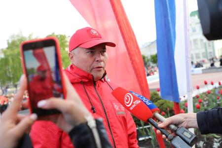 Город Орел встретил участников марша-эстафеты "Наша Великая Родина"