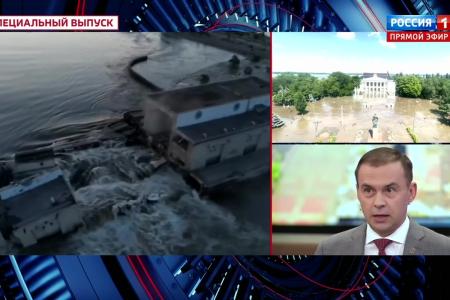Юрий Афонин в эфире «России-1»: Вместе с Каховской ГЭС нацисты разрушили уникальный народнохозяйственный комплекс, созданный героическим трудом советских людей