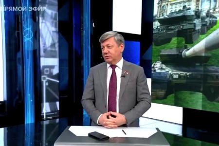 Дмитрий Новиков в эфире Первого канала: “Россия не может забыть о целях демилитаризации и денацификации Украины”