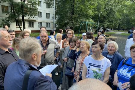 Сергей Обухов обсудил с жителями Преображенского района ВАО г. Москвы угрозу потенциальной точечной застройки на месте бывшего детского сада