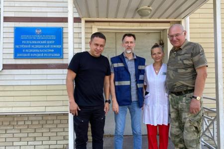 Репортаж о рабочей поездке сенатора Айрата Гибатдинова в Донецкую Народную Республику