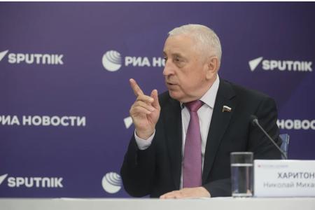 Москва. Н.М. Харитонов принял участие в пресс-конференции, посвященной итогам работы Комитета по развитию Дальнего Востока и Арктики