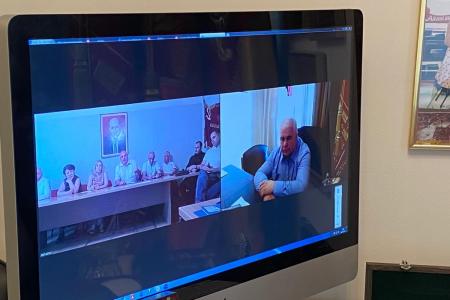 К.К. Тайсаев провел видеоконференцию с руководством Коммунистической партии Армении