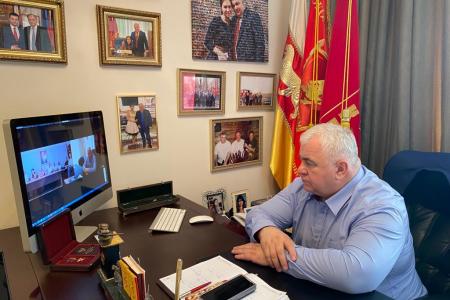 К.К. Тайсаев провел видеоконференцию с руководством Коммунистической партии Армении