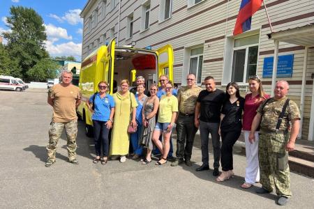 Репортаж о рабочей поездке сенатора Айрата Гибатдинова в Донецкую Народную Республику