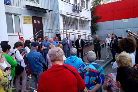 Леонид Зюганов и Денис Парфенов провели встречу в районе Северное Медведково