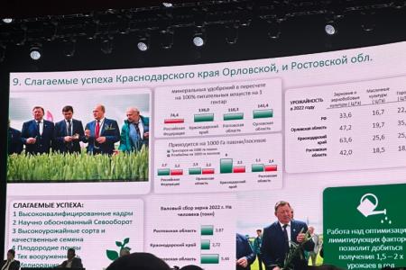 В.И. Кашин принял участие и выступил на пленарном заседании «Функционирование отечественного растениеводства в условиях санкционного давления»