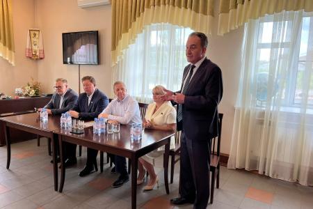 Заместитель Председателя ЦК КПРФ, Председатель Комитета Госдумы по аграрным вопросам В.И. Кашин посетил ЗАО «Щёлковохлеб»