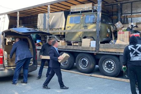 В.И. Кашин принял участие в отправке гуманитарного конвоя КПРФ из Ульяновской области на Донбасс