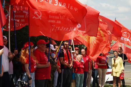 Краснодарский край. Коммунисты Кубани и Дона отметили 81-ю годовщину легендарной Кущевской атаки красных казаков