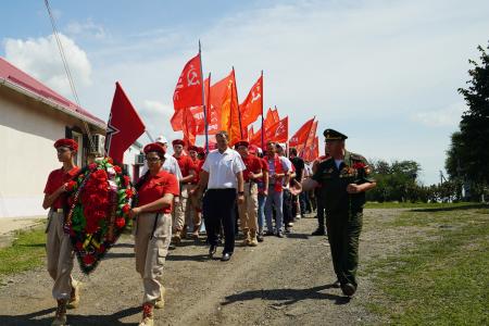 Краснодарский край. Коммунисты Кубани и Дона отметили 81-ю годовщину легендарной Кущевской атаки красных казаков