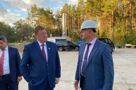 В.И. Кашин осмотрел ход строительства инфекционного корпуса Центральной городской клинической больницы Ульяновска