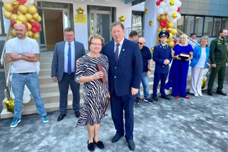 Владимир Кашин выступил на открытии после ремонта Краснопоймовской средней школы