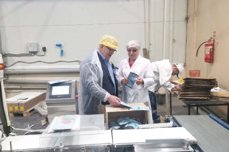 Кандидат на должность Губернатора Московской области от КПРФ Александр Наумов посетил предприятие «ТОП ПРОДУКТ» в Орехово-Зуеве