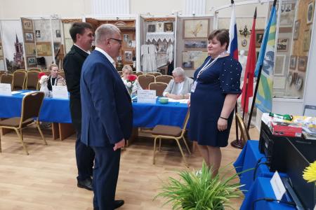Кандидат на должность Губернатора Московской области от КПРФ Александр Наумов посетил избирательные участки в Ленинском городском округе