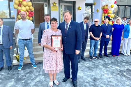 Владимир Кашин выступил на открытии после ремонта Краснопоймовской средней школы