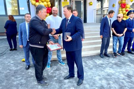 Владимир Кашин выступил на открытии после ремонта Краснопоймовской средней школы