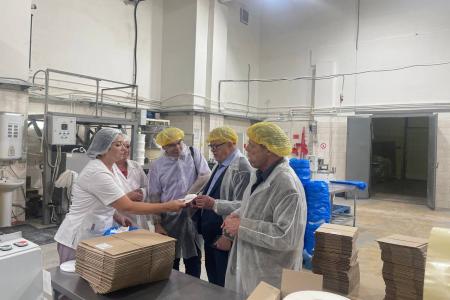 Кандидат на должность Губернатора Московской области от КПРФ Александр Наумов посетил предприятие «ТОП ПРОДУКТ» в Орехово-Зуеве
