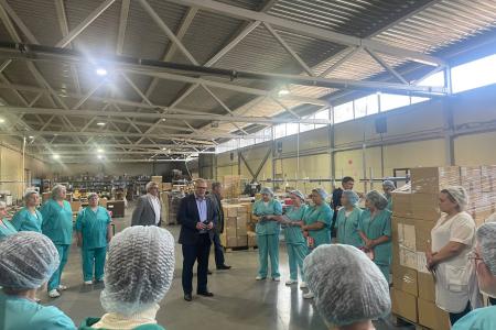 Кандидат на должность Губернатора Московской области от КПРФ Александр Наумов посетил предприятие «ТОП ПРОДУКТ» в Орехово-Зуеве