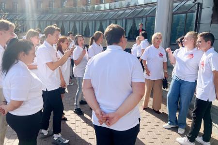 Мария Дробот в Подмосковном Центре политической учебы встретилась со слушателями курса подготовки пионервожатых