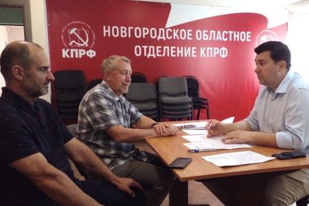 Олег Лебедев провёл серию приемов избирателей в Великом Новгороде