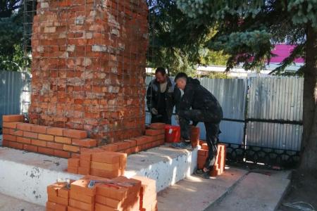 В Ивановской области ремонтируют памятник В.И. Ленину в рамках наказов избирателей