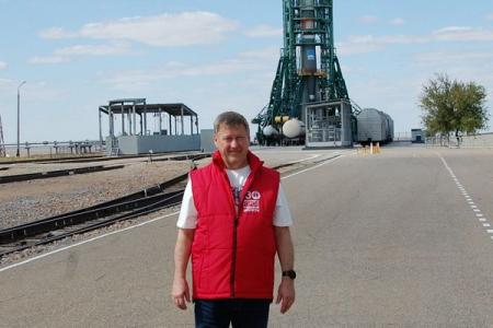 Анатолий Локоть принял участие в запуске ракеты с символикой Новосибирска с космодрома «Байконур»