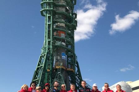 Анатолий Локоть принял участие в запуске ракеты с символикой Новосибирска с космодрома «Байконур»