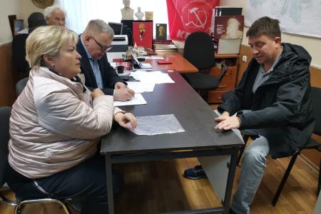 Заместитель Председателя Московской областной Думы - руководитель фракции КПРФ Александр Наумов провёл приём граждан в Ленинском городском округе
