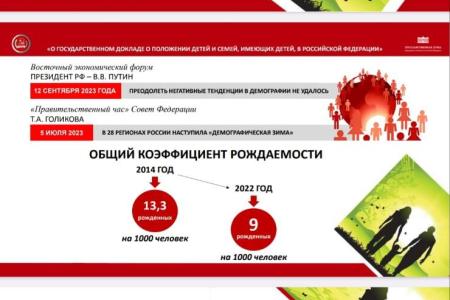 Нина Останина: Остановим демографическую катастрофу!