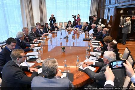 Г.А. Зюганов встретился с парламентской делегацией Республики Кубы во главе с Ласо Эрнандесом