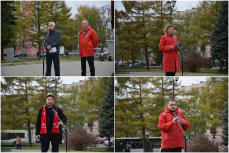Митинг в Вологде к 30-й годовщине расстрела Советской власти