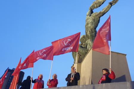 Ростовские коммунисты провели митинг, посвященный 121-й годовщине Ростовской политической Стачки