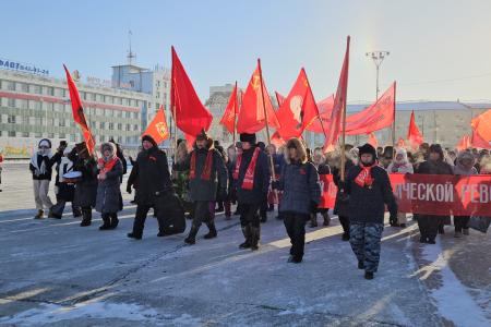 Коммунисты и патриоты Якутии отметили 106-ю годовщину Великого Октября