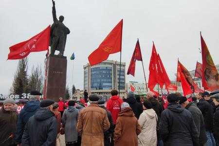 Тамбовские коммунисты отметили годовщину Великого Октября
