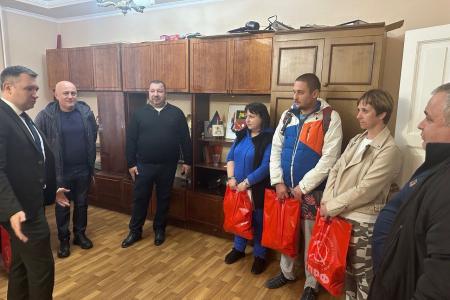 Депутаты Народного Совета от КПРФ Н.О. Сытов, Ю. Я. Якубов и С.А. Акубеков проводят работу в ДНР