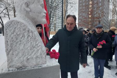 Московская область. Депутат Государственной Думы Николай Васильев принял участие в открытии памятника В.И. Ленину