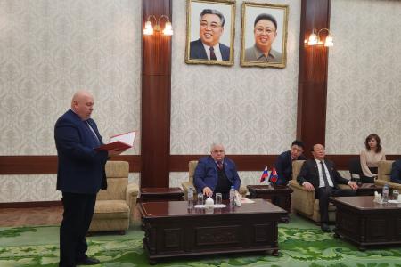 Казбек Тайсаев и Игорь Макаров посетили посольство КНДР