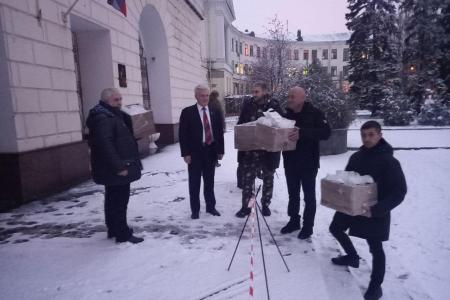 Делегация КПРФ во главе с К.К. Тайсаевым работает на Донбассе