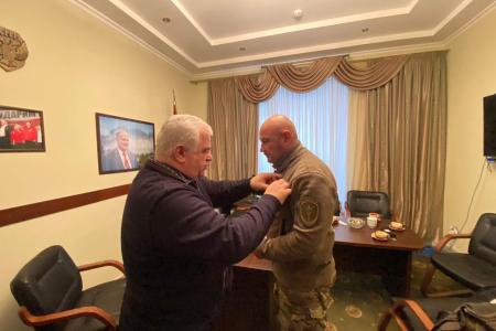 Делегация КПРФ во главе с К.К. Тайсаевым работает на Донбассе