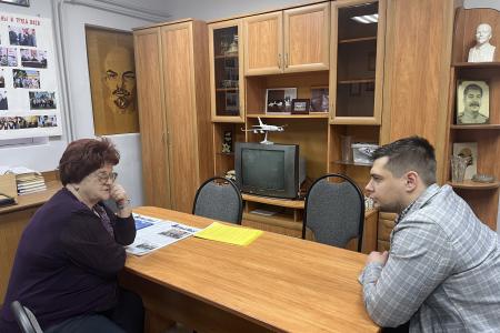 Сергей Гаврилов и воронежские комсомольцы поздравили с Новым годом ветеранов ВАСО