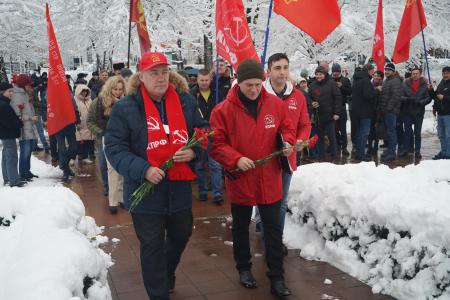 Краснодарский край. Коммунисты и сторонники КПРФ отметили 100-летие памяти В.И. Ленина