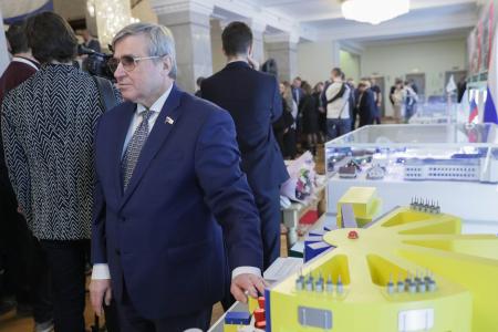 Выступление академика РАН В.И. Кашина на юбилейной выставке НИЦ "Курчатовский институт"