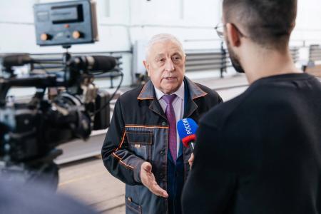 Кандидат в Президенты Российской Федерации Н.М. Харитонов побывал на оренбургском предприятии "Технопром"