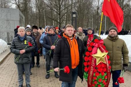 Санкт-Петербург. Районные отделения КПРФ провели мероприятия, приуроченные ко Дню полного освобождения Ленинграда от блокады