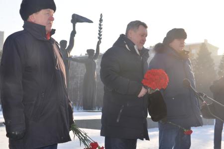 В Новосибирске почтили память Владимира Ильича Ленина