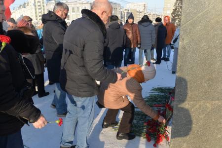 В Новосибирске почтили память Владимира Ильича Ленина