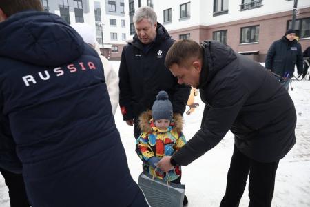 Состоялся визит губернатора Ульяновской области Алексея Русских и сенатора РФ Айрата Гибатдинова в Новоспасский район