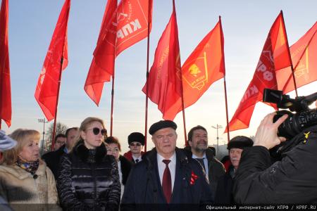 Состоялся рабочий визит делегации ЦК КПРФ во главе с Г.А. Зюгановым и Н.М. Харитоновым в Санкт-Петербург